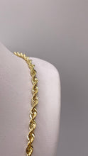 Load image into Gallery viewer, 3.8mm Diamond Cut Rope Chain In 10 KT Yellow Gold