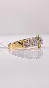 0.68 CT. Natural Diamond Ladies Ring In 10 KT Yellow Gold