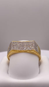 0.38 CT. Natural Diamond Men’s Ring In 10 KT Yellow Gold