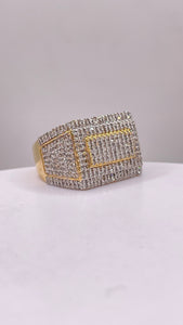 1.35 CT. Natural Diamond Men’s Ring In 10 KT Yellow Gold