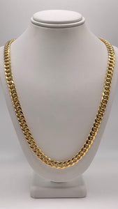 6.6mm Miami Cuban Link Chain In 14 KT Yellow Gold