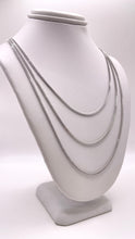 Load image into Gallery viewer, 1.3mm Franco Link Chain In 10 KT White Gold