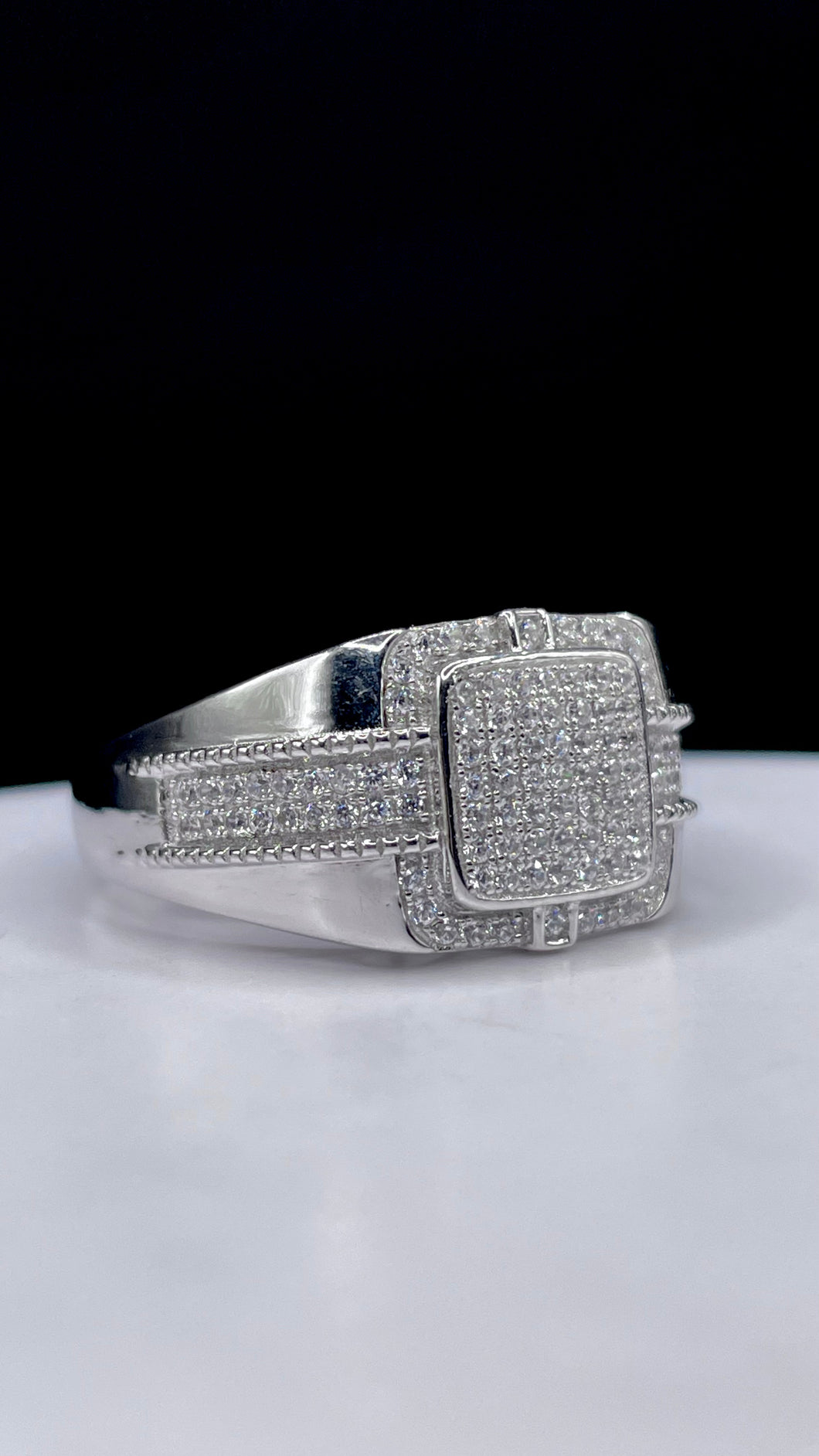 Men’s Silver Ring With CZ