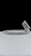 Load image into Gallery viewer, 4mm Tennis Bracelet In Silver With CZ