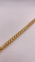 Load image into Gallery viewer, 6.7mm Millennium Franco Link Bracelet In 10 KT Yellow Gold