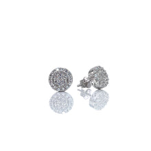 Load image into Gallery viewer, 0.48 CT. Lab Grown Diamond Round Shape Stud Earrings In 10 KT White Gold