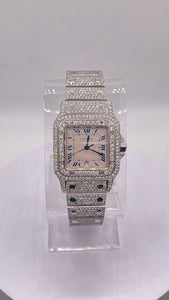 Ladies Cartier Santos 30mm VS-SI Natural Diamonds