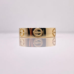 Love Band Ring In 10 KT Yellow Gold
