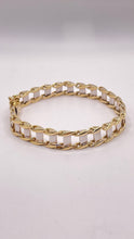 Load image into Gallery viewer, 10.3mm Two-Tone Men’s Bracelet In 10 KT Yellow &amp; White Gold