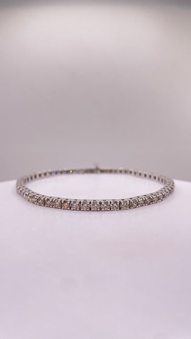 5.00 CT. Natural Diamond Tennis Bracelet In 10 KT White Gold