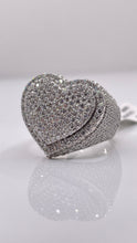 Load image into Gallery viewer, 3.05 CT. Lab Grown Diamond Heart Ring In 10 KT White Gold