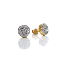 Load image into Gallery viewer, 0.48 CT. Lab Grown Diamond Round Shape Stud Earrings In 10 KT Yellow Gold