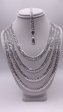 Load image into Gallery viewer, 5mm Double Curb Link Chain/Bracelet In Silver