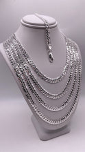Load image into Gallery viewer, 5mm Double Curb Link Chain/Bracelet In Silver