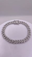 Load image into Gallery viewer, 8mm Miami Cuban Link Chain/Bracelet In Silver With CZ