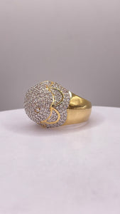 2.01 CT. Natural Diamond Men’s Round Shape Ring In 10 KT Yellow Gold