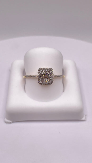 0.28 CT. Natural Diamond Women’s Ring In 10 KT Yellow Gold