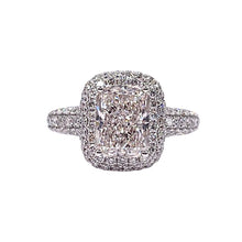 Load image into Gallery viewer, 3.69 CT. Lab Grown Diamond Engagement Ring In 14 KT White Gold