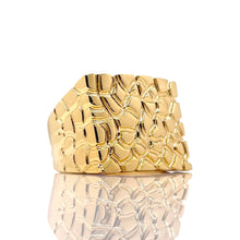 Load image into Gallery viewer, Men’s Nugget Ring In 10 KT Yellow Gold