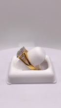 Load image into Gallery viewer, 0.57 CT. Natural Diamond Women’s Square Shape Ring In 10 KT Yellow Gold