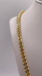 4.5mm Franco Link Chain In 10 KT Yellow Gold