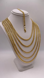 4.4mm Miami Cuban Link Chain In 10 KT Yellow Gold