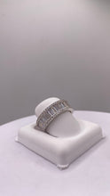 Load image into Gallery viewer, Silver Eternity Band With CZ