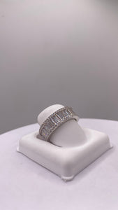 Silver Eternity Band With CZ