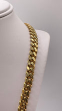 Load image into Gallery viewer, 7.6mm Solid Miami Cuban Link Chain In 10 KT Yellow Gold