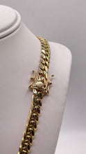 Load image into Gallery viewer, 7.7mm Solid Miami Cuban Link Chain In 10 KT Yellow Gold