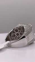 Load image into Gallery viewer, Men’s Silver Square Shape Ring With CZ