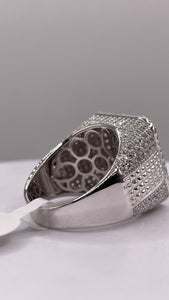 Men’s Silver Square Shape Ring With CZ