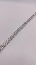 Load image into Gallery viewer, 7.50 CT. Natural Baguette &amp; Round Diamond Bracelet In 18 KT White Gold