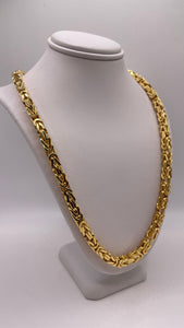 5.6mm Byzantine Link Chain In 10 KT Yellow Gold