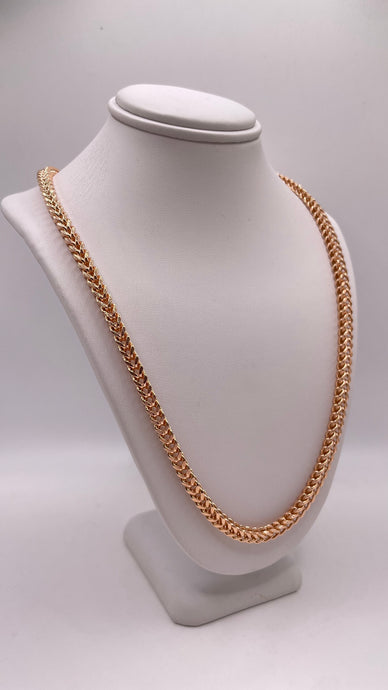 4.4mm Diamond-Cut Franco Link Chain In 10 KT Rose Gold