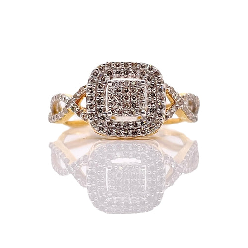 0.45 CT. Natural Diamond Women’s Ring In 10 KT Yellow Gold