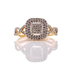 0.45 CT. Natural Diamond Women’s Ring In 10 KT Yellow Gold