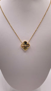 Clover Necklace In 18 KT Yellow Gold