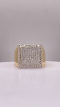 Load image into Gallery viewer, 0.57 CT. Natural Diamond Square Shape Men’s Ring In 10 KT Yellow Gold