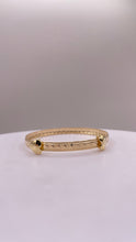 Load image into Gallery viewer, Adjustable Baby Bangle With Heart Design In 10 KT Yellow Gold