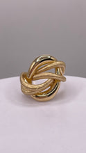 Load image into Gallery viewer, 14 KT Yellow Gold Matte &amp; Shiny Finish Women’s Ring