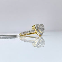 Load image into Gallery viewer, 0.43 CT. T.D.W Natural Diamond Heart Shape Ring In 10 KT Yellow Gold