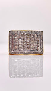 1.13 CT. Natural Diamond Men’s Ring In 10 KT Yellow Gold