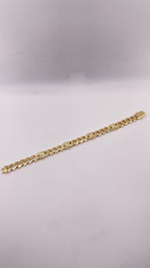 11.3mm Cuban X Diamond Cut Gucci Link In 10 KT Yellow Gold