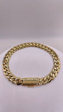 Load image into Gallery viewer, 9mm Solid Miami Cuban Link Chain/Bracelet In 10 KT Yellow Gold
