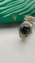 Load image into Gallery viewer, 36mm DateJust Rolex With Diamond Dial &amp; Diamond Bezel