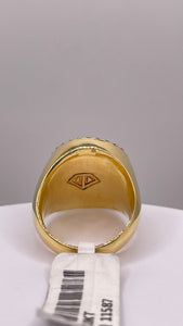 1.49 CT. Natural Diamond Men’s Circle Shape Ring In 10 KT Yellow Gold