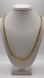 4.5mm Franco Link Chain In 10 KT Yellow Gold