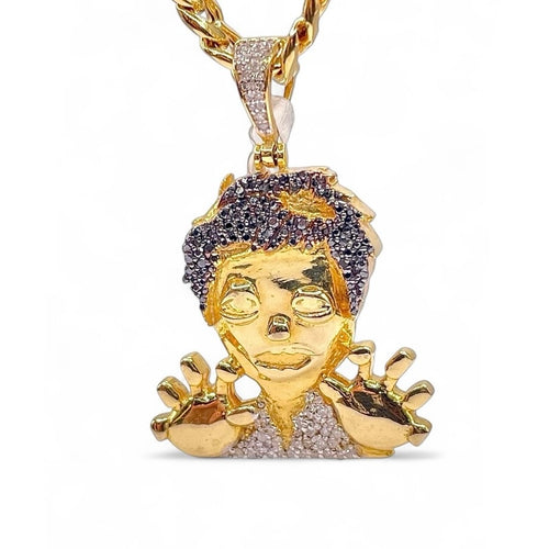 0.42 CT. Natural Diamond Zombie Pendant In 10 KT Yellow Gold