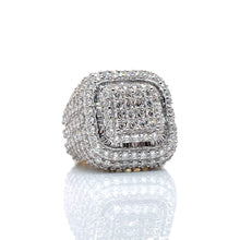 Load image into Gallery viewer, 6.53 CT. Lab Grown Men’s Diamond Square Shape Ring In 10 KT Yellow Gold